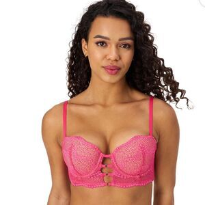Adored by Adore Me Women’s Morgan Natural Lift Lace Push Up Bra, Sizes 38C